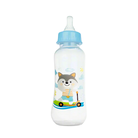 250ml Baby PP Bottle - Drop-Proof, Leak-Proof, BPA-Free Cartoon Design